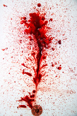 blood in the bathroom