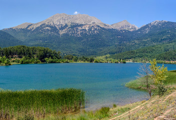 Fototapeta na wymiar The lake Doxa (Greece, region Corinthia, Peloponnese)