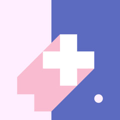 Vector Geometric Background in Material Design style