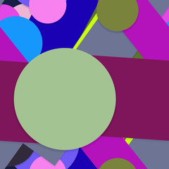 Flat material design - Creative vector trend seamless