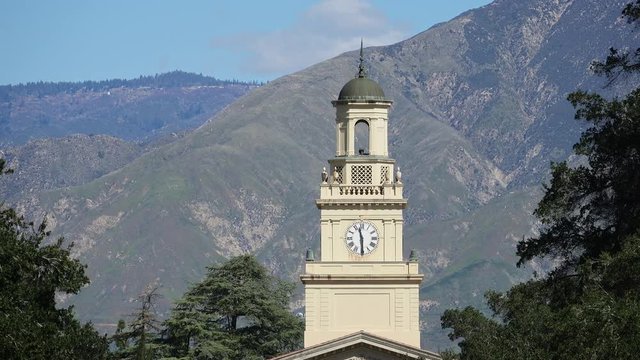 Exterior View Of The Memorial Chapel In University Of Redlands