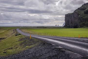National road number 1 near Vik town, Iceland