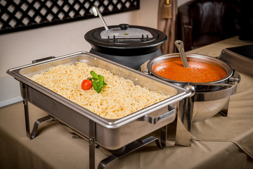 Buffet restaurant. Lunch in the hotel restaurant