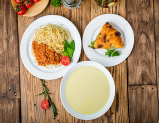 Healthy food beautiful and tasty food on a plate