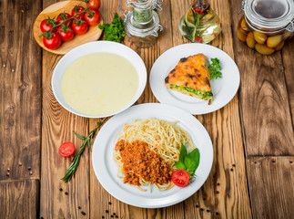 Healthy food beautiful and tasty food on a plate