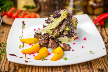 Healthy food beautiful and tasty food on a plate