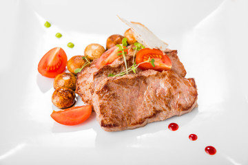 Healthy food beautiful and tasty food on a plate