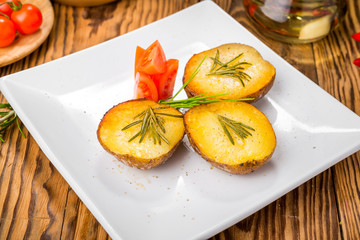 Healthy food beautiful and tasty food on a plate