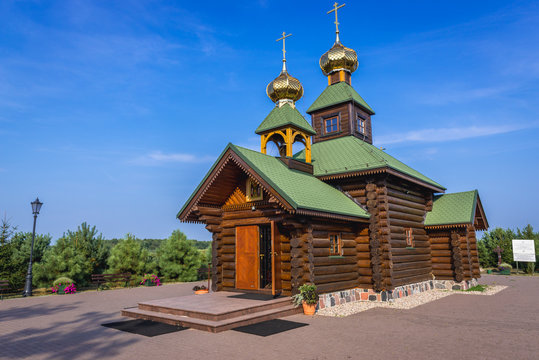 Church of Orthodox skete of St Anthony and Theodosius of Kiev Caves in Odrynki, small village in Podlasie region of Poland