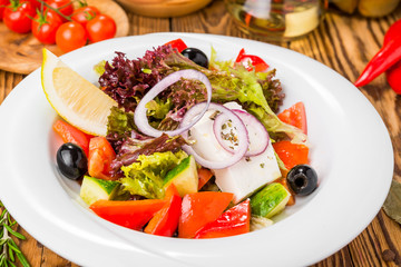 Healthy food beautiful and tasty food on a plate