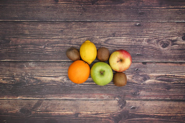 Fruits and vegetables on table - Healthy life