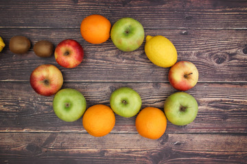 Fruits and vegetables on table - Healthy life