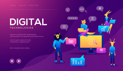 Concept for Digital marketing agency, digital media campaign