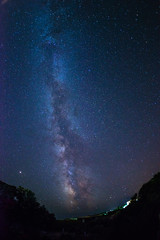 Milky Way and stars from Ventotene island. Italy