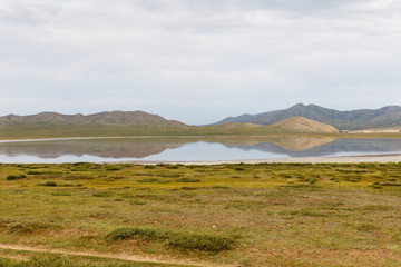 Fototapeta premium Terkhiin Tsagaan Lake also known as White Lake is a lake in the Khangai Mountains in central Mongolia