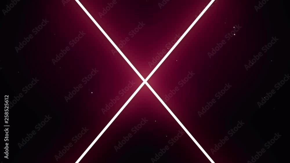 Aufkleber laser cross with synchronous motion of lines. flare light effect.
