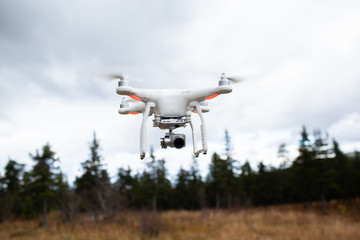 Quadcopter Drone Outdoors