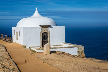 Hermitage next to Nossa Senhora do Cabo sanctuary on Cabo Espichel headland in Portugal