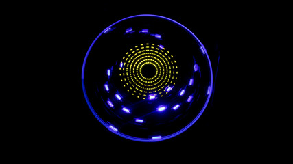 Concept of speed - Trail of fire and smoke - Vinyl record. Burning vinyl disk. Turntable vinyl record player. Retro audio equipment for disc jockey. Sound technology