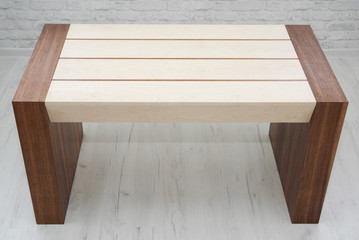 designer veneered table