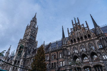 The city hall in the season of Christmas Munich. Germany