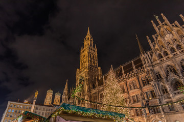 Town hall in the season of Christmas Munich. Germany