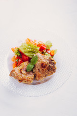 Pork stuffed with fruit