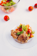 Pork stuffed with fruit