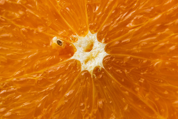 orange fruit black background