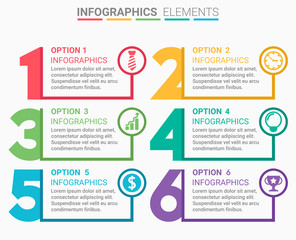 INFOGRAPHICS element design the number