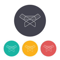 Folding clothes dryer illustration. Household flat vector icon