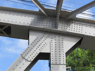 Fototapeta premium ponte estrutura metálica florentino avidos vitoria es brazil bridge steel