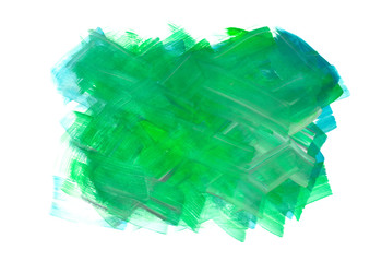 green watercolor colorful background.A model for the design and printing of texts.Paint on wet paper