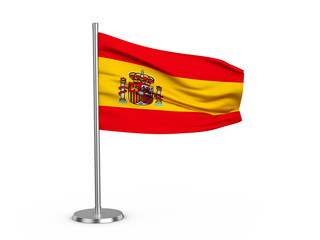 Flapping flag Spain