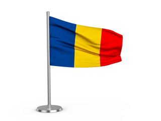 Flapping flag Romania