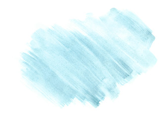 blue watercolor stain with the transition of tones.Watercolor strokes.Template for design and texts