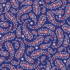 The paisley seamless pattern which collapsed