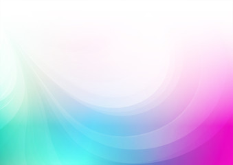 Curved abstract on colorful background