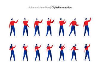 Users posable characters
