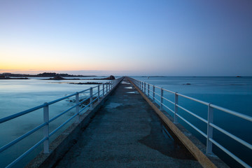 Bridge to Ferry to Ile de Batz , Roscoff, Brittany.