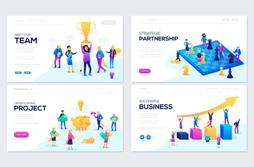 Website and mobile website development illustration concepts