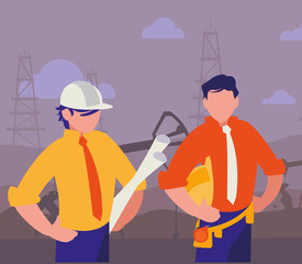 oil industry workers avatars characters