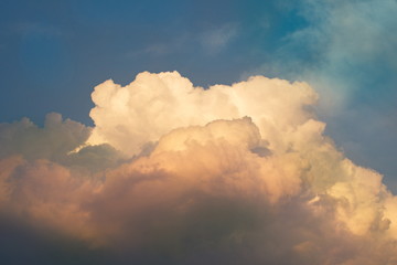 Dramatic beautiful clouds and sky. Abstract nature background. 