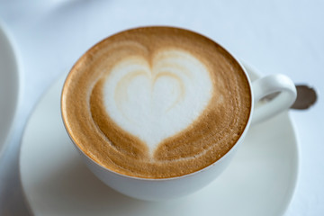 ハートのカプチーノ