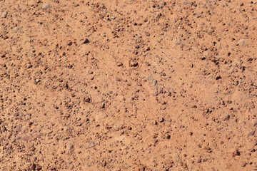 Close up the Dirt Road Texture with Tire Marks