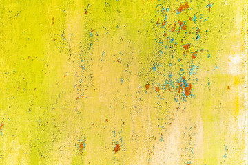 Peeling paint texture in abandoned home.