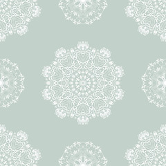 Seamless abstract background with floral ornament. Floral ornament on background. Template for your design