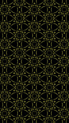 Ornate geometric pattern and abstract multicolored background