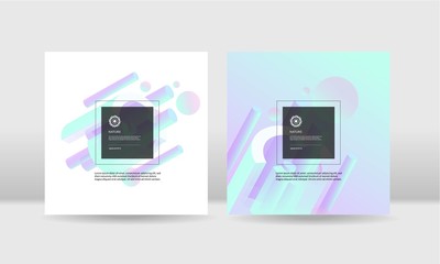 Abstract isometric composition background