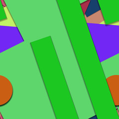 Flat material design - Creative vector trend seamless